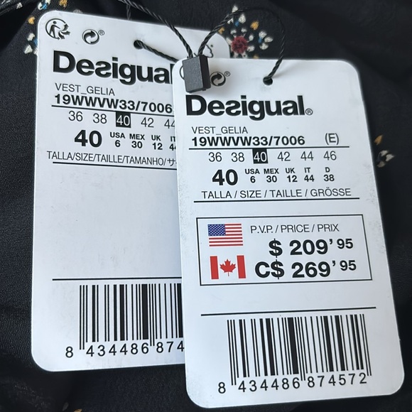 NWT DESIGUAL GELIA DRESS SIZE 6 - Picture 11 of 11